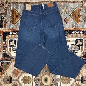 Madewell Baggy Straight Blue Jeans